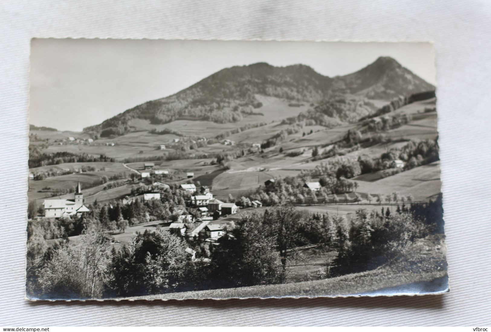 Cpsm, Habere Poche, Vue Générale Et Le Mont Forchat, Haute Savoie 74 - Sonstige & Ohne Zuordnung