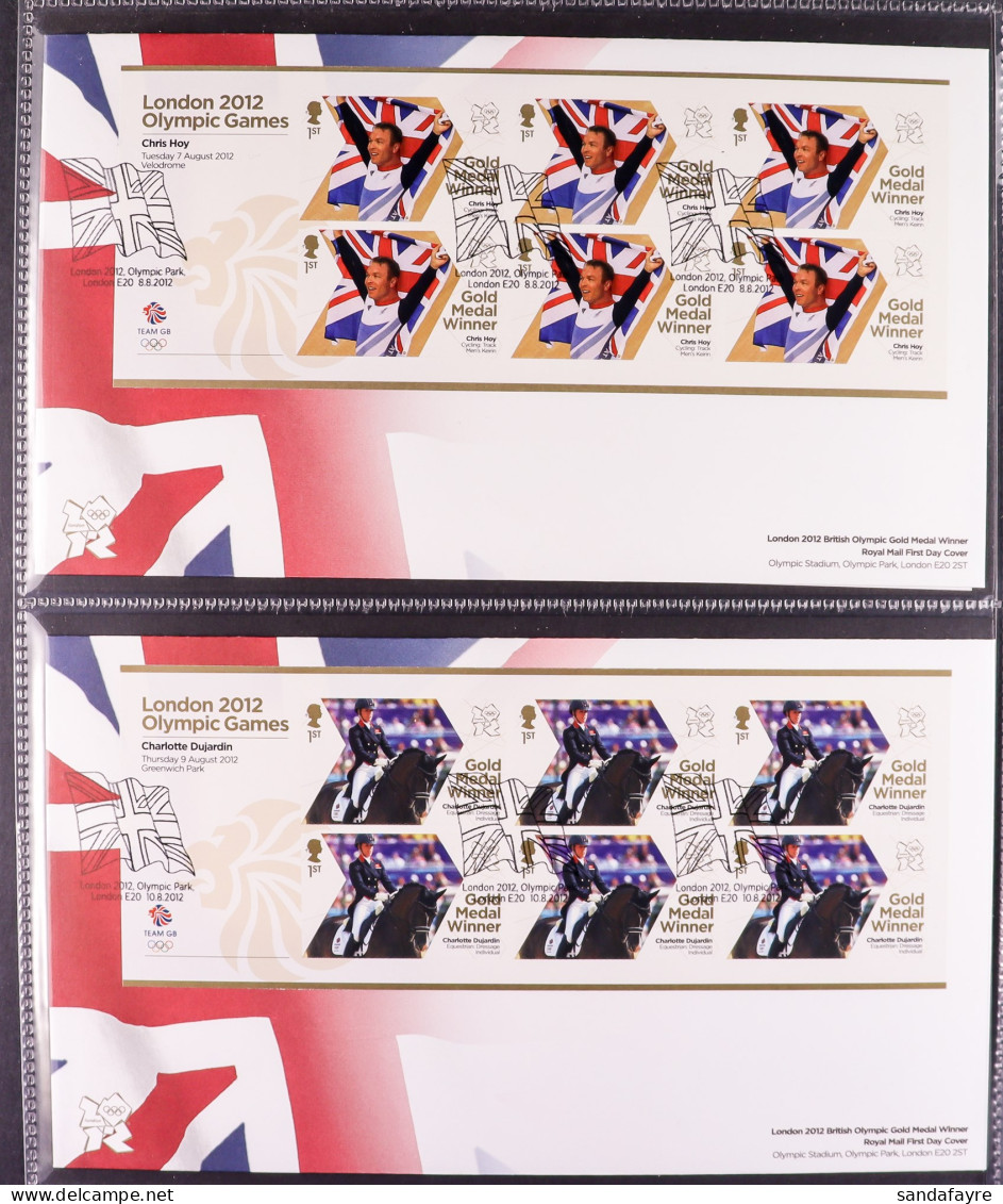 1992-2018 COMPREHENSIVE COLLECTION In Nine Albums, Includes 2012 Olympic & Paralympic Gold Medal Winners Sheetlets Sets  - FDC