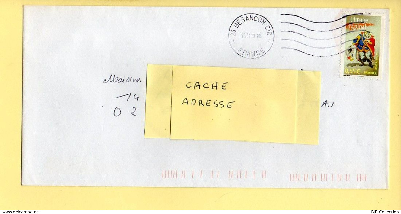 Oblitération Mécanique : FRANCE – 25 BESANCON CTC Du 26/11/2008 (voir Timbre) - Mechanical Postmarks (Other)