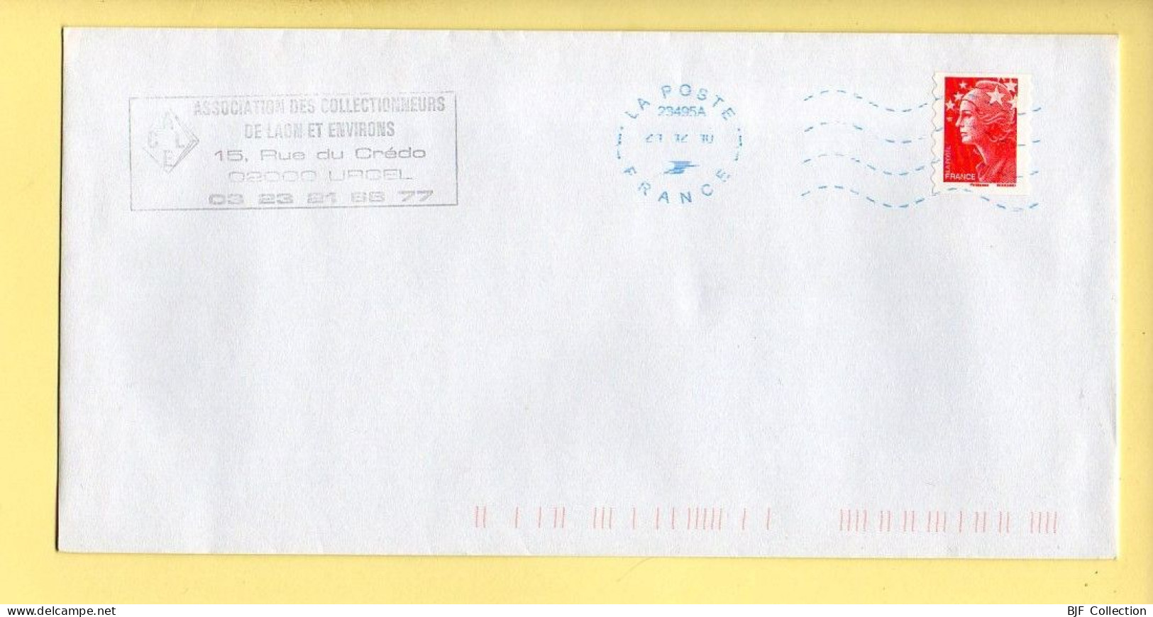 Oblitération Mécanique : Bleu / FRANCE LA POSTE – 23495A Du 21/12/2010 (voir Timbre) - Mechanical Postmarks (Other)