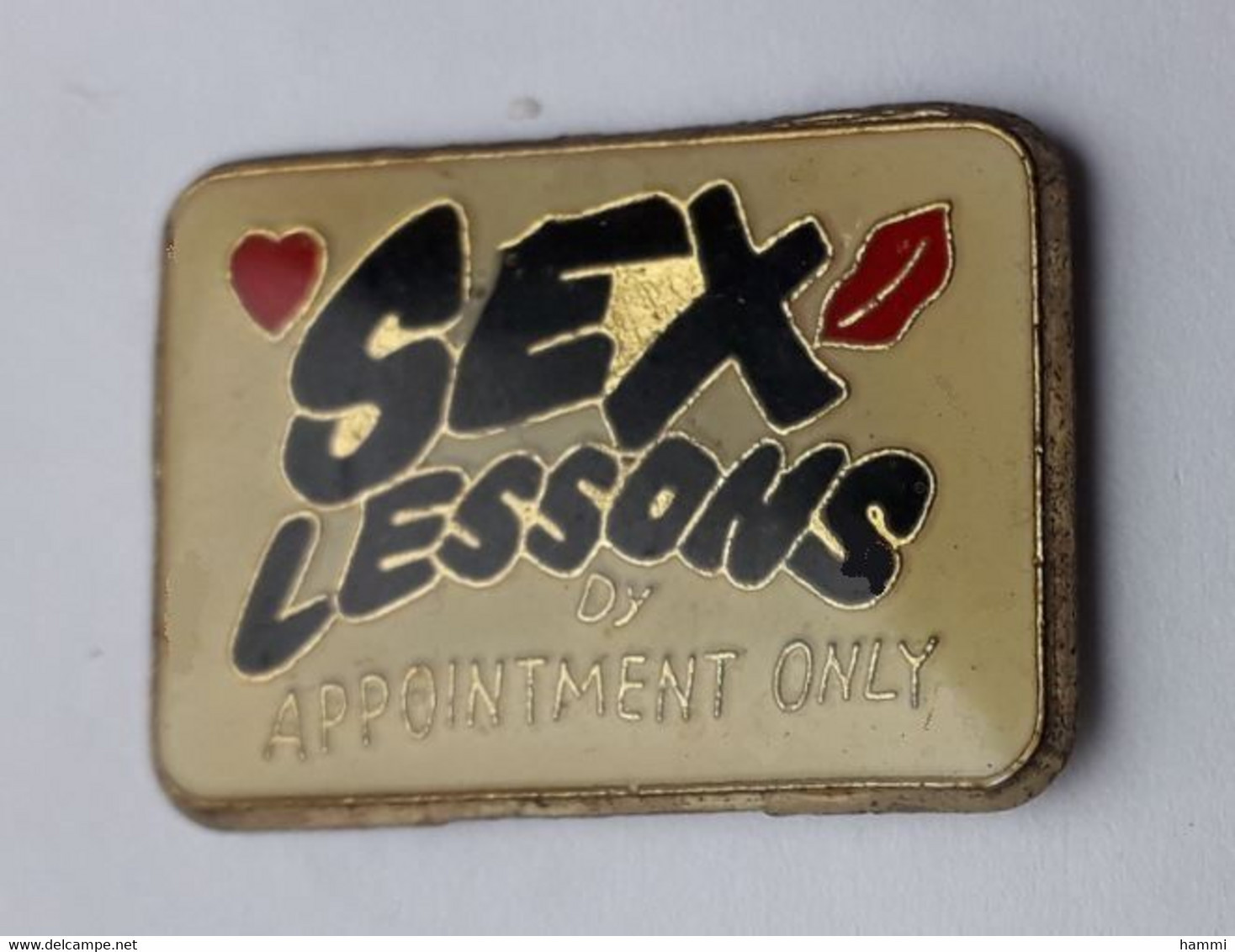RR122 Pin's Sexe Sexy SEX LESSONS By Appointment Only Uniquement Sur Rendez Vous Achat Immédiat - Pin-ups