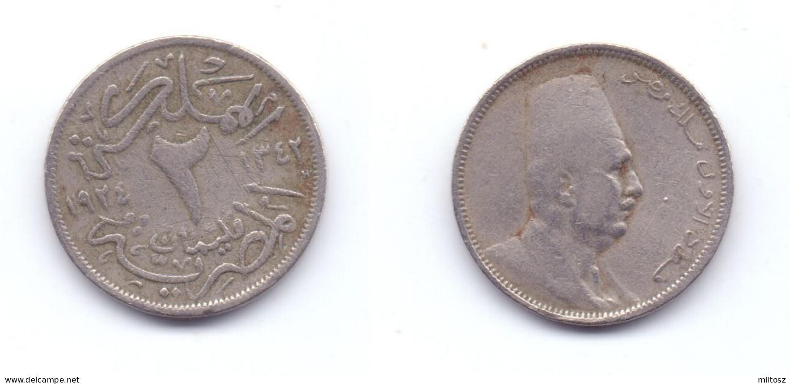 Egypt 2 Milliemes 1924 (1342) - Egipto