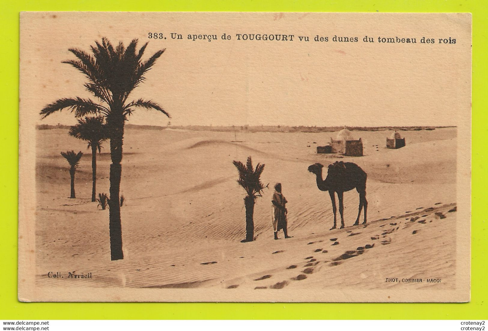 Algérie N°383 Un Aperçu De TOUGGOURT Vu Des Dunes Du Tombeau Des Rois Collection Arracil VOIR DOS - Sonstige & Ohne Zuordnung