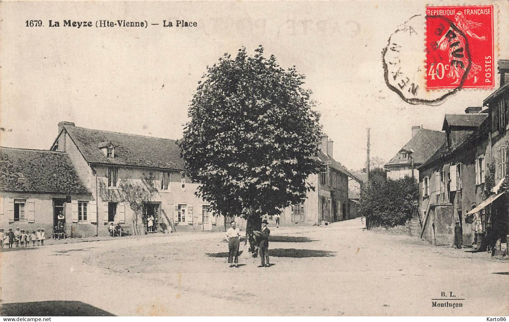 La Meyze * La Place Du Village * Enfants Villageois - Other & Unclassified