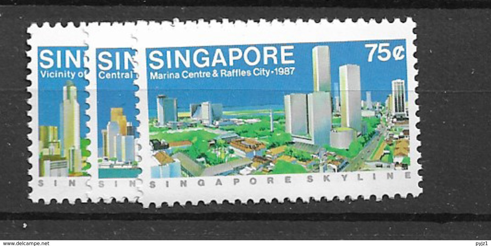 1987 MNH Singapore Mi 520-22, Postfris** - Singapur (1959-...)