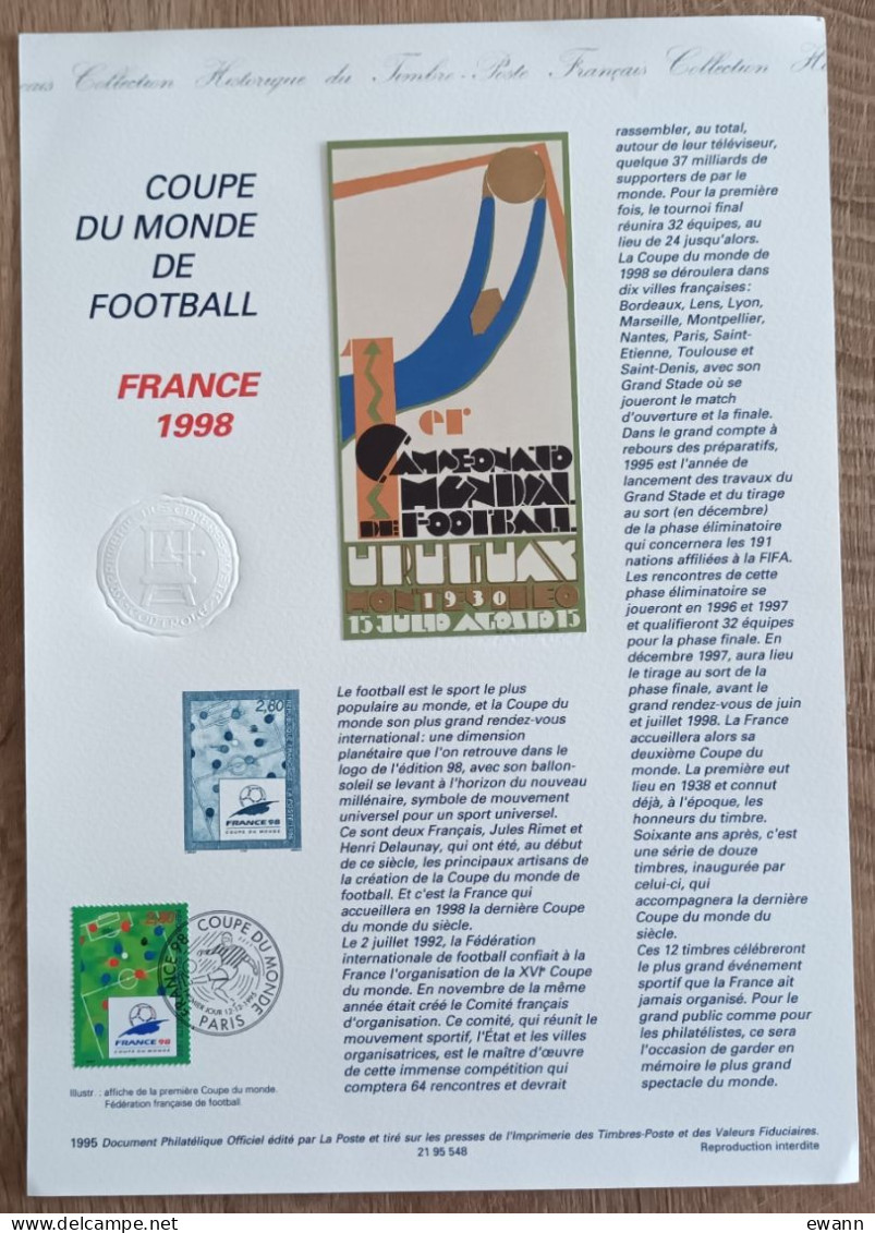 COLLECTION HISTORIQUE - YT N°2985 - COUPE DU MONDE DE FOOTBALL - 1995 - 1990-1999