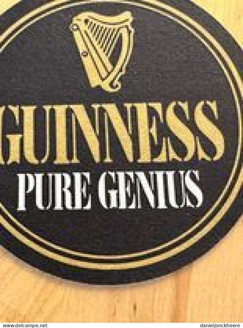 Guinness Onderlegger Biervilt Coaster Pure Genius - Sotto-boccale