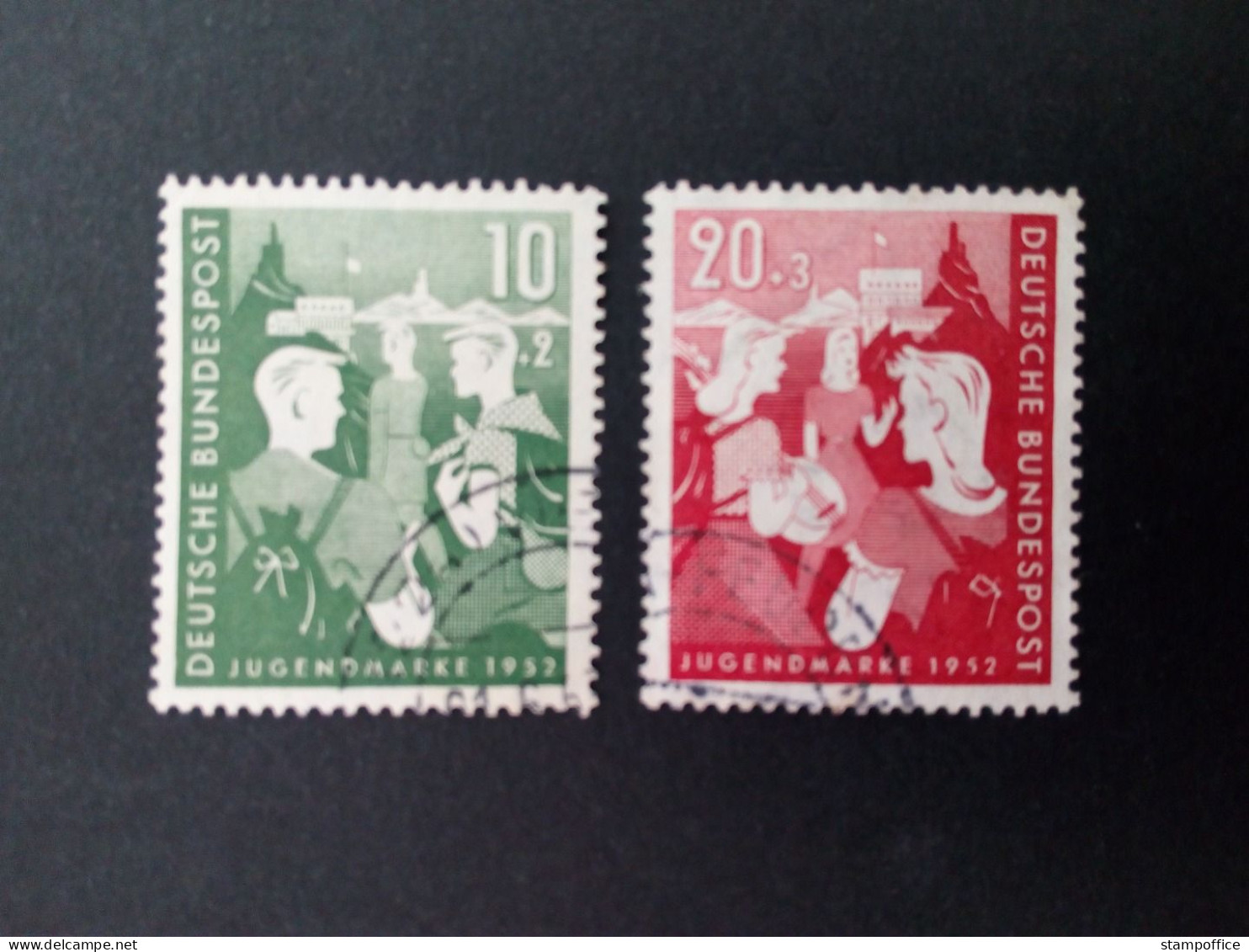 DEUTSCHLAND MI-NR. 153-154 GESTEMPELT(USED) JUGEND 1952 ZWEITER BUNDESJUGENDPLAN - Used Stamps