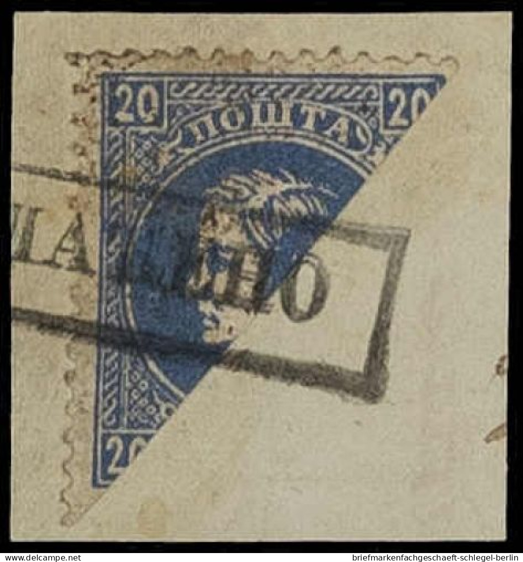 Serbien, 1875, 14 III, Briefstück - Servië