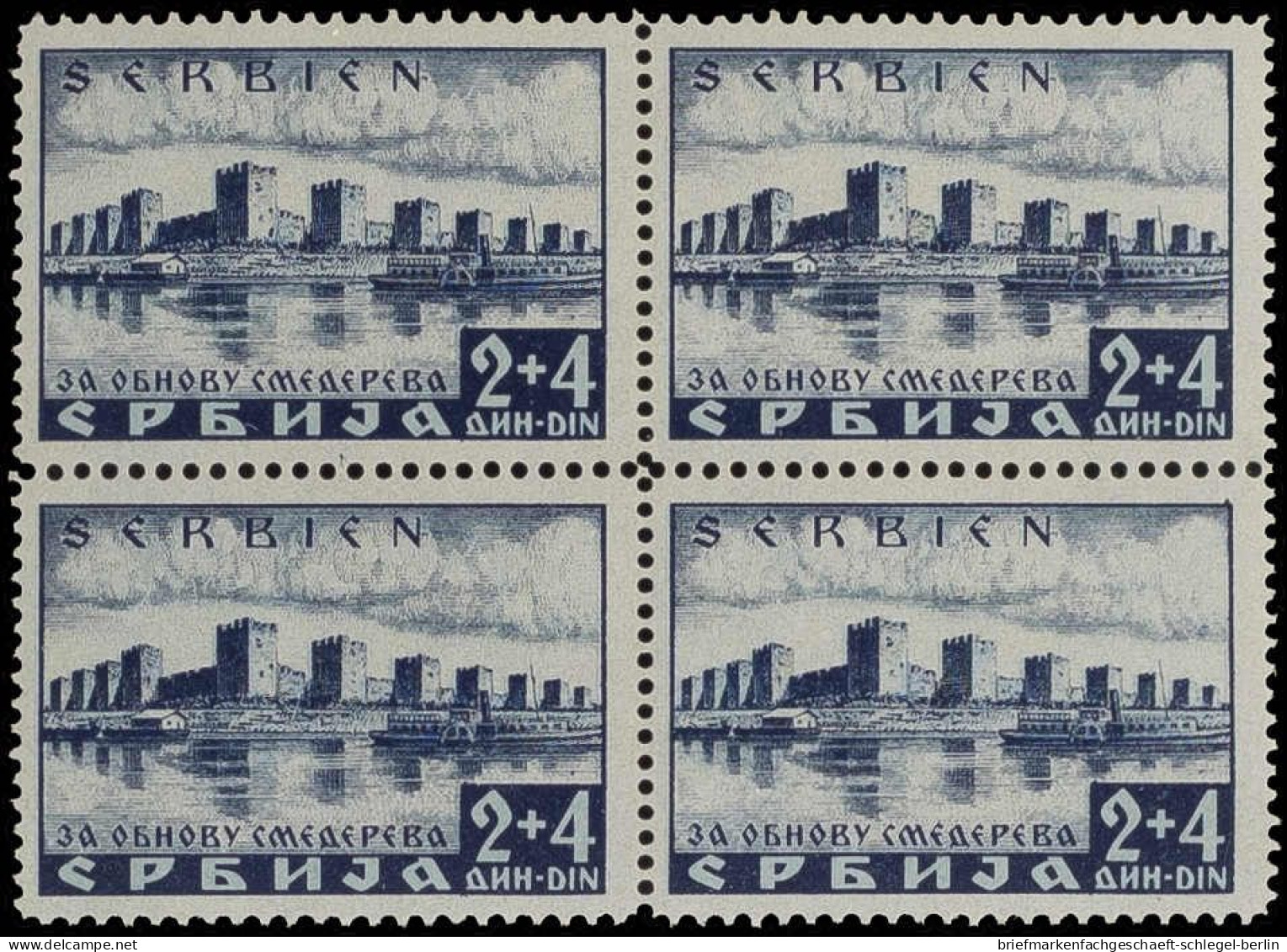 Deutsche Besetz.II.WK Serbien, 1941, 49, 49 I (4), Postfrisch - Ocupación 1938 – 45