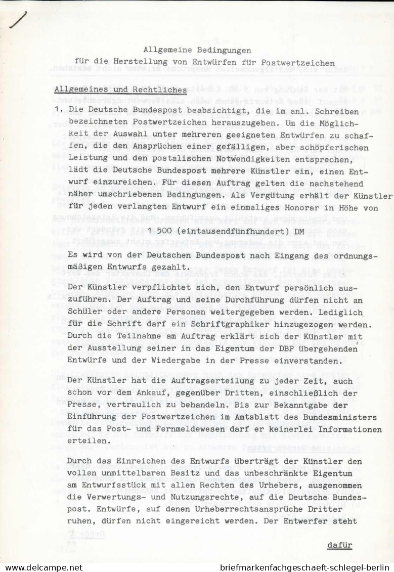 Bundesrepublik Deutschland, 1977, 926 Entwurf, Postfrisch - Altri & Non Classificati