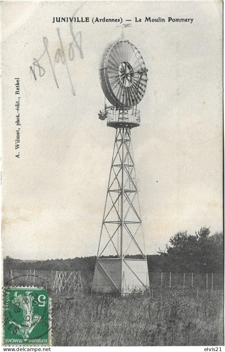 JUNIVILLE Le Moulin Pommery. Eolienne - Sonstige & Ohne Zuordnung