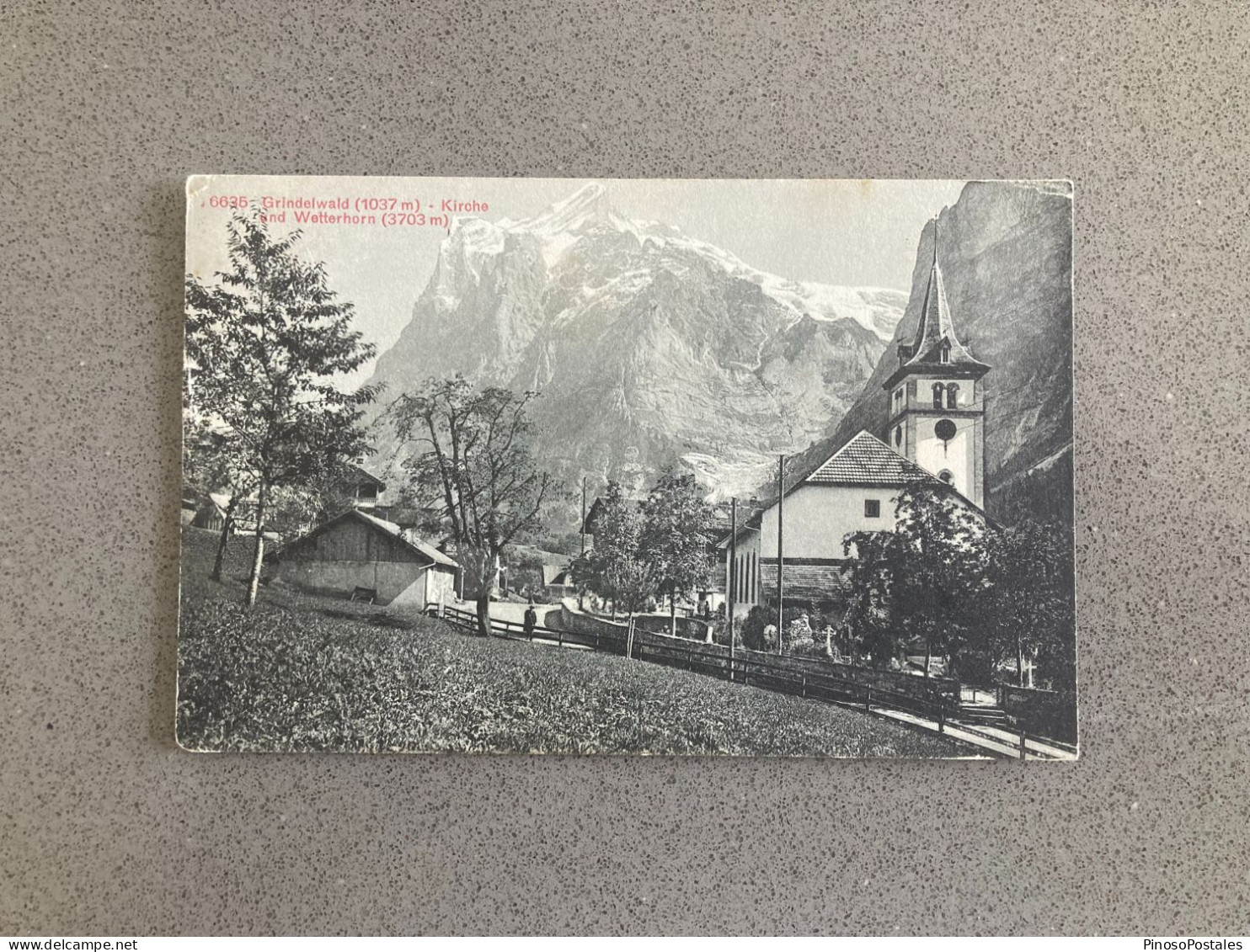 Grindelwald - Kirche Und Wetterhorn Carte Postale Postcard - Bern