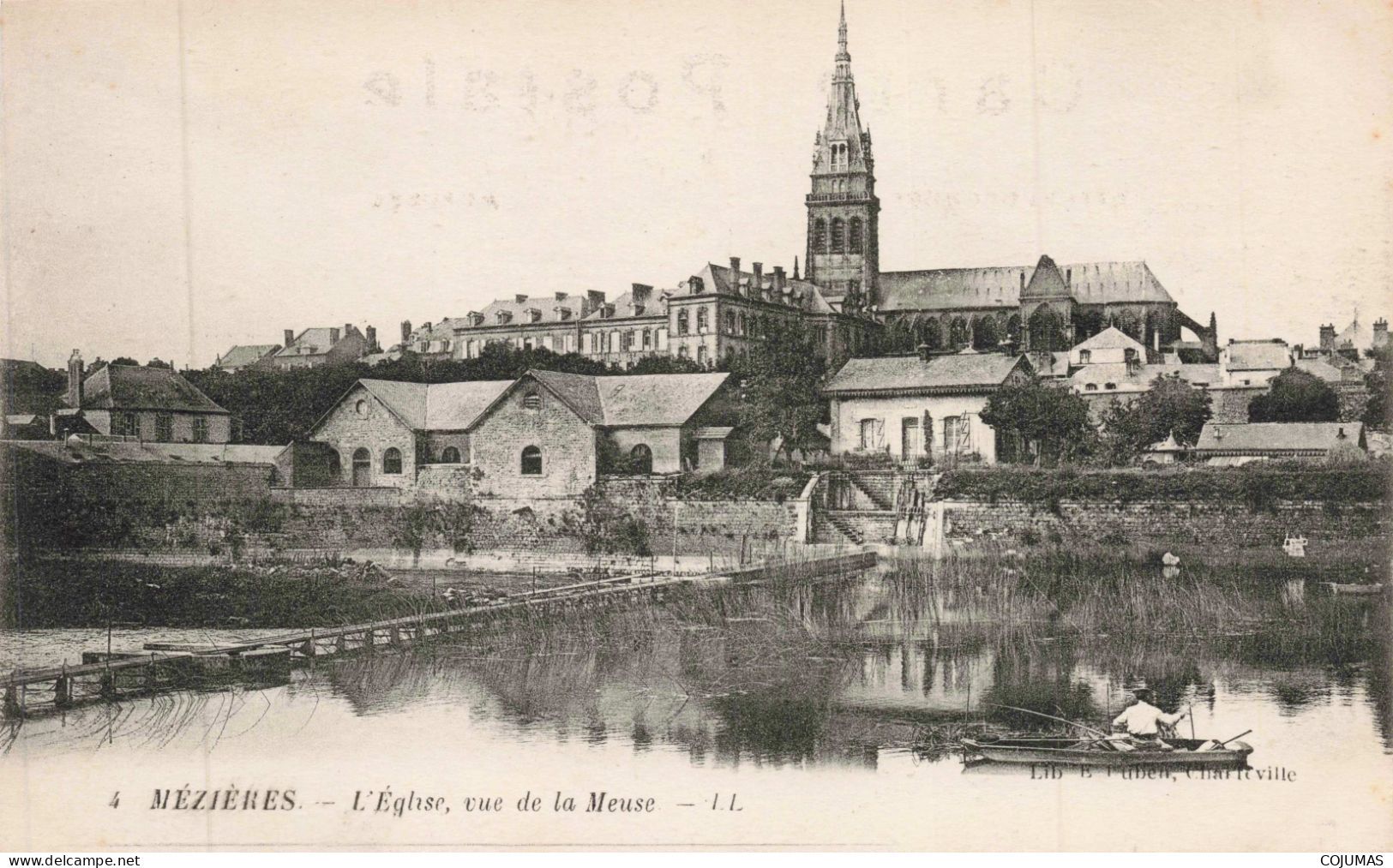 08 - MEZIERES _S28885_ L'Eglise Vue De La Meuse - Charleville