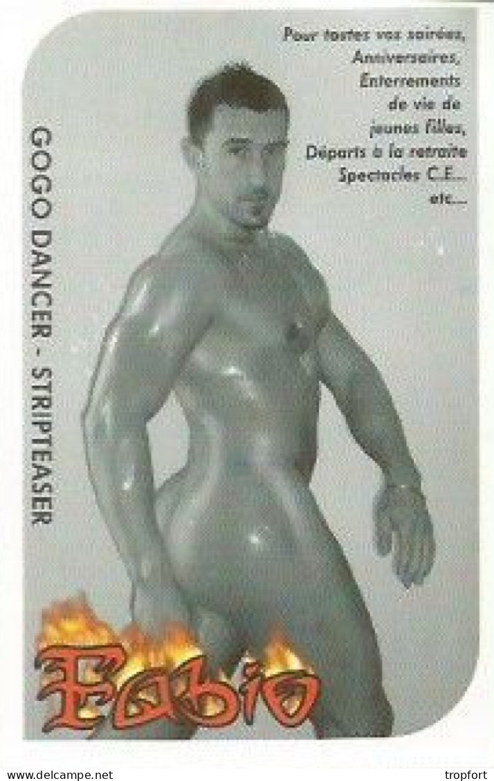 Carte De Visite SEXY HOMME NU Nude Gay EVEN'PRODUCT   Strip Tease  Gogo Dance DANSE - Visiting Cards