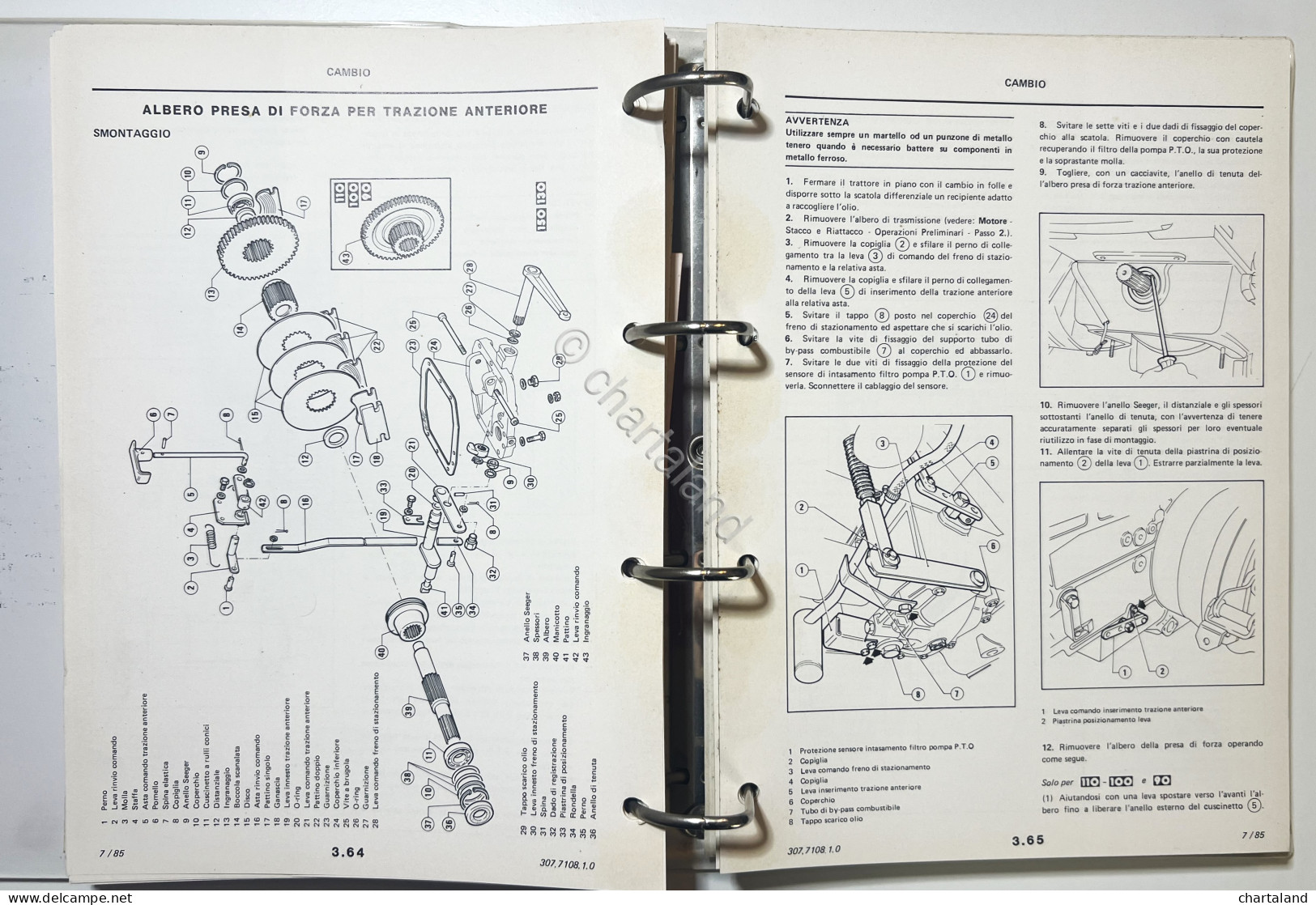 Manuale D'Officina Trattori - Lamborghini 956 1106 1306T 1506T 1706T - Ed. 1985 - Other & Unclassified