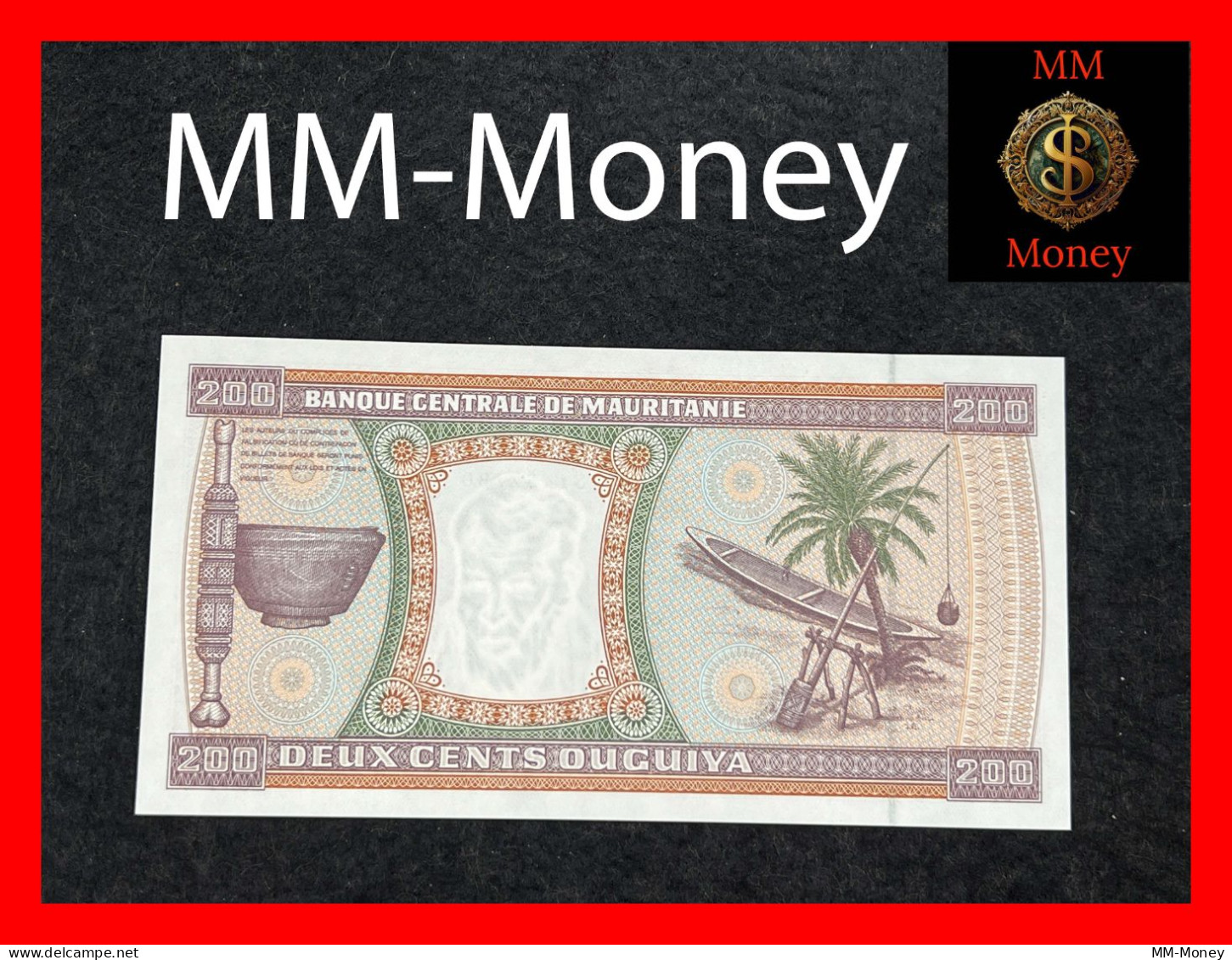 MAURITANIA 200 Ouguiya 28.11.1999  P.  5   UNC - Mauritania