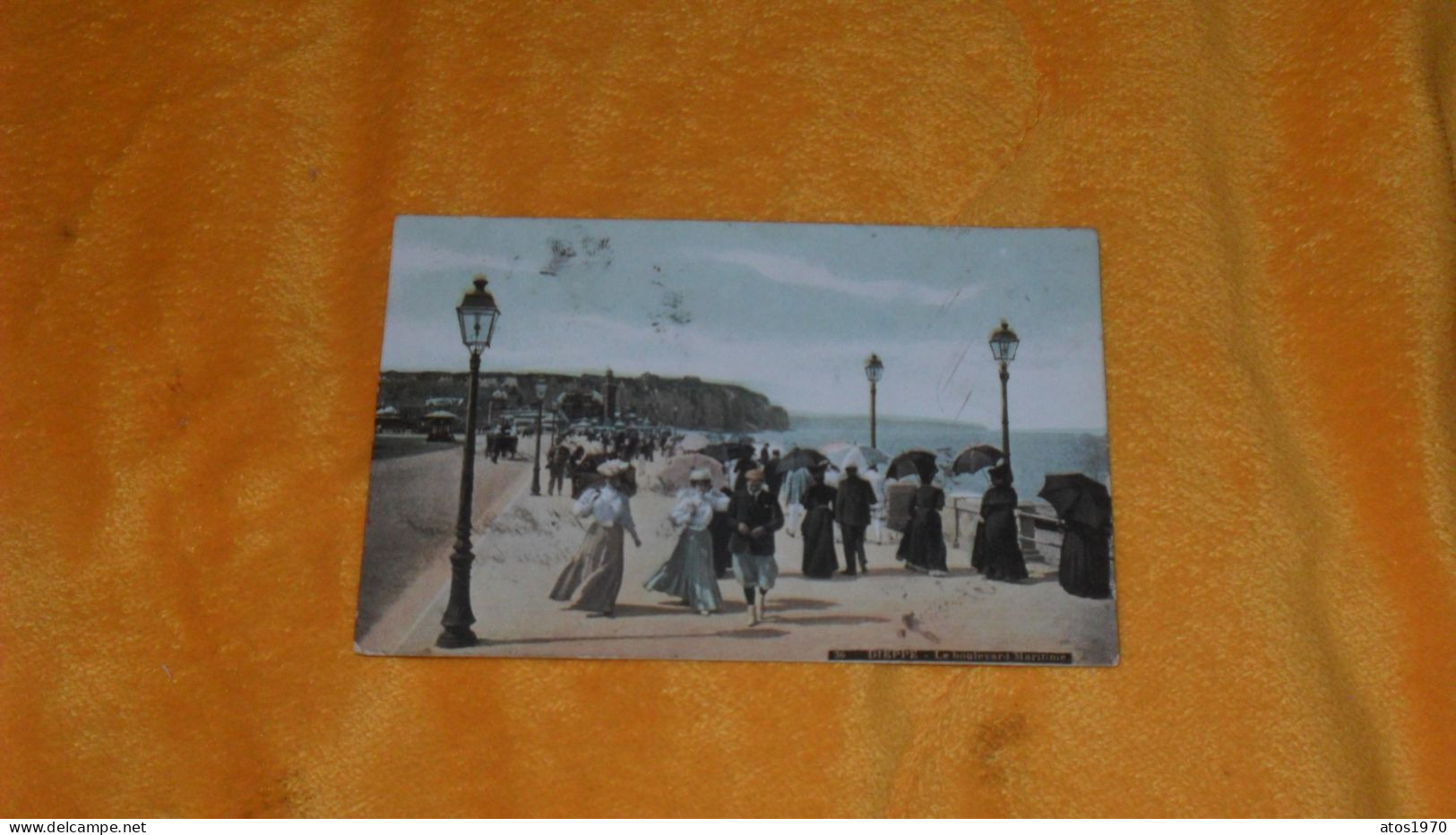 CARTE POSTALE ANCIENNE CIRCULEE DATE ?../ DIEPPE.- LE BOULEVARD MARITIME...CACHET + TIMBRE - Dieppe