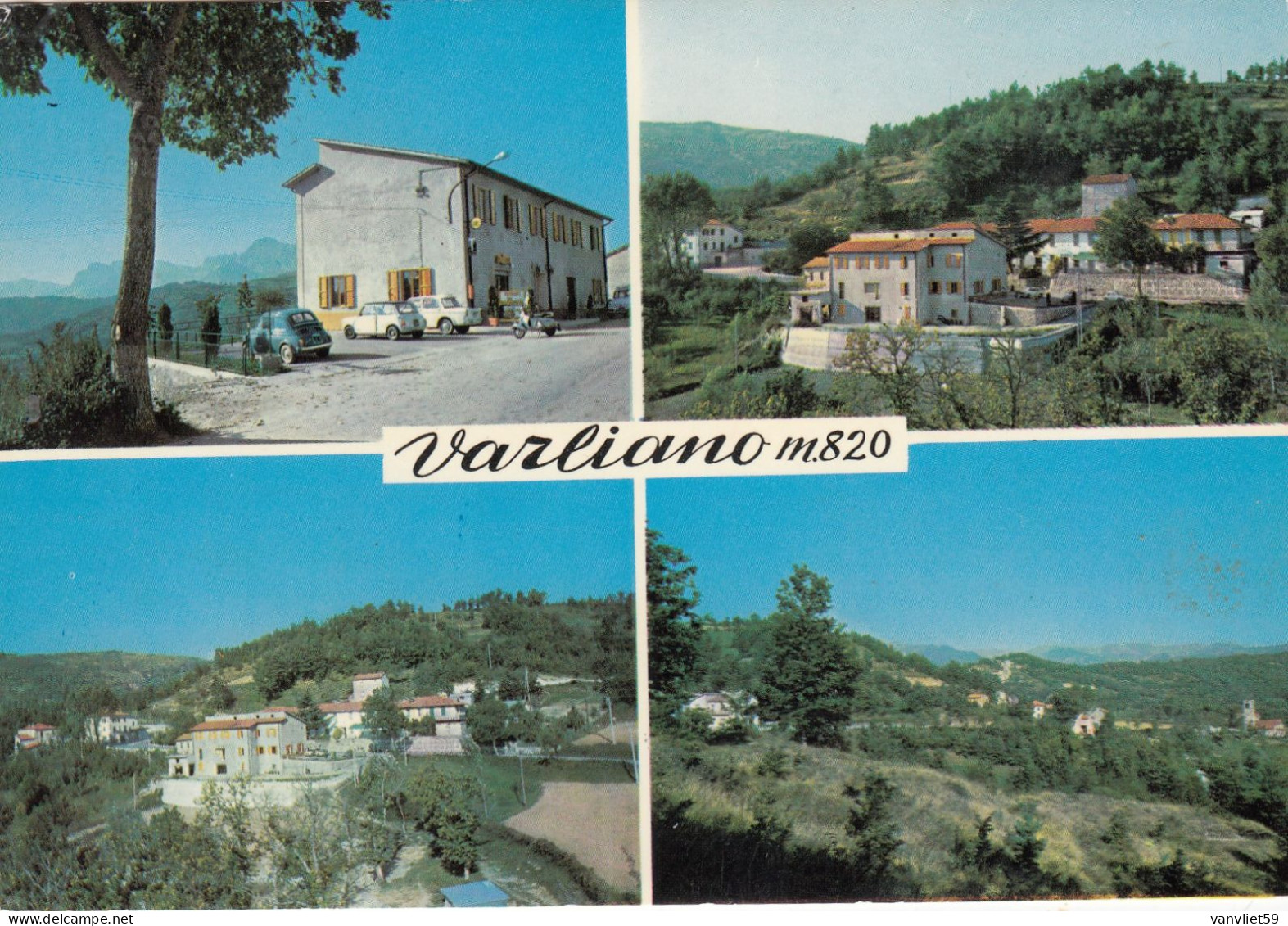 VARLIANO-LUCCA-MULTIVEDUTE- CARTOLINA VERA FOTOGRAFIA VIAGG. IL 15-7-1977 - Lucca