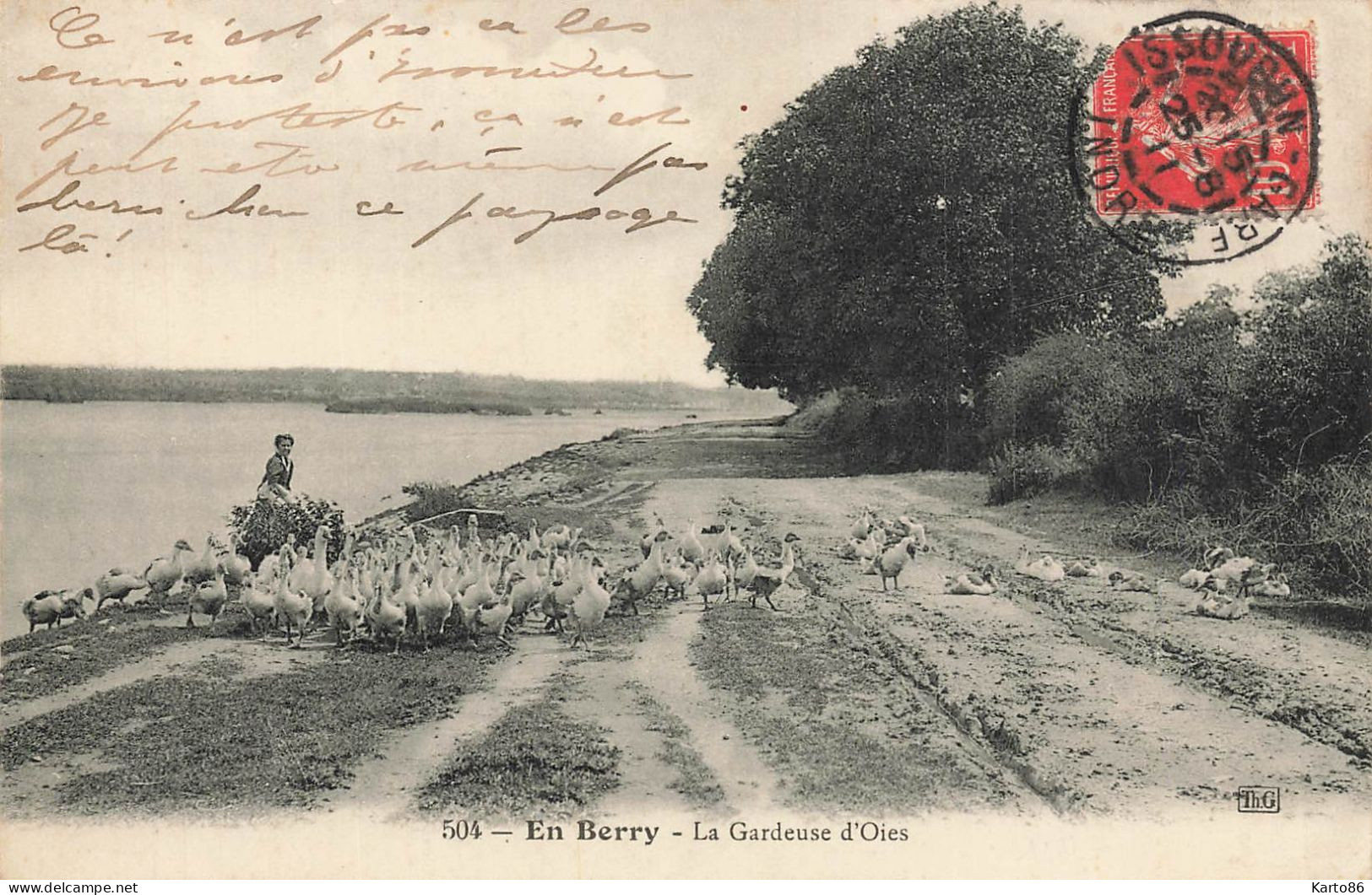 En Berry * La Gardeuse D'oies * Métier Agriculture - Other & Unclassified