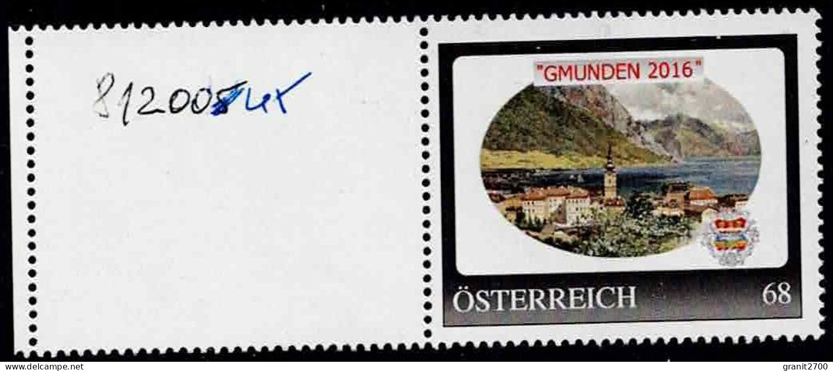 PM Gmunden  Ex Bogen Nr. 8120045  Postfrisch - Timbres Personnalisés