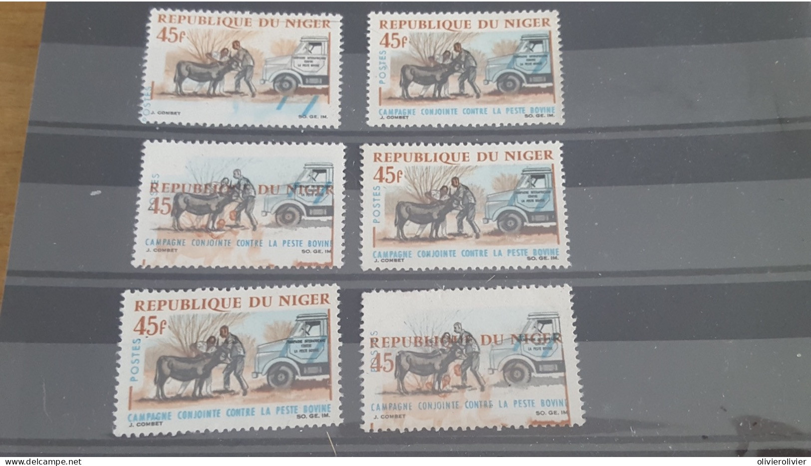 REF A3825 NIGER NEUF** VARIETE MANQUE COULEUR BLEU OU FORTEMENT DECALE - Niger (1960-...)