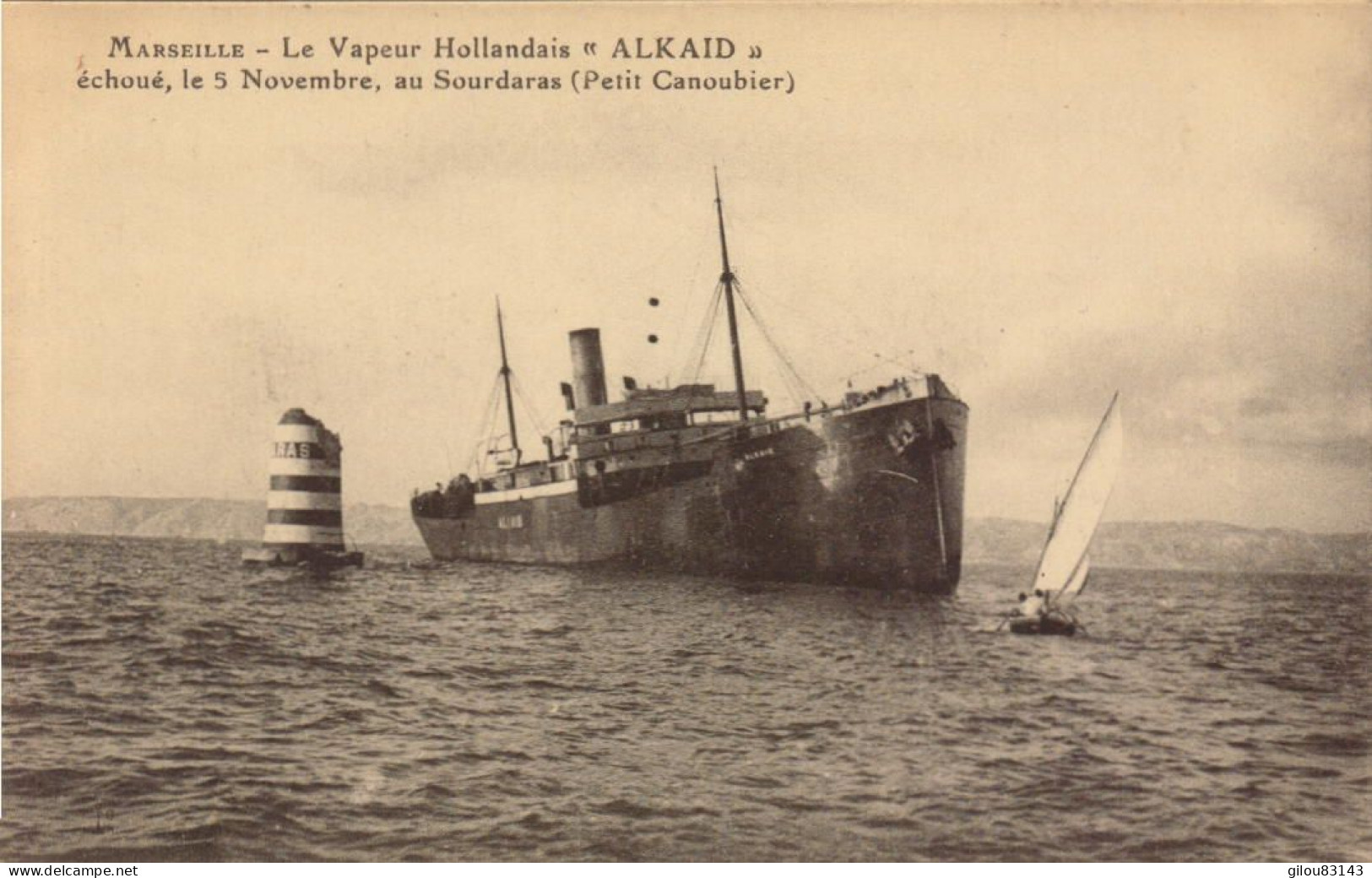 Bouches Du Rhone, Marseille, Le Vapeur Hollandais " Alkaid " Echoué - Non Classificati