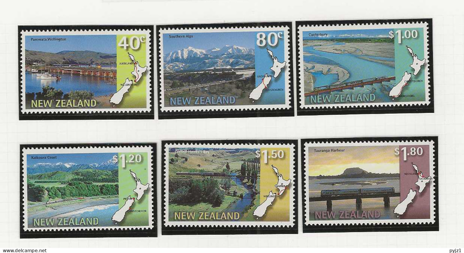 1997 MNH New Zealand Mi 1614-19 Postfris** - Unused Stamps
