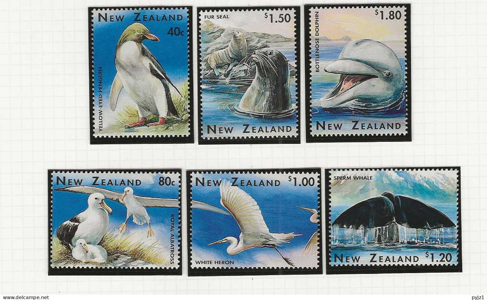 1996 MNH New Zealand Mi 1511-15  Postfris** - Unused Stamps