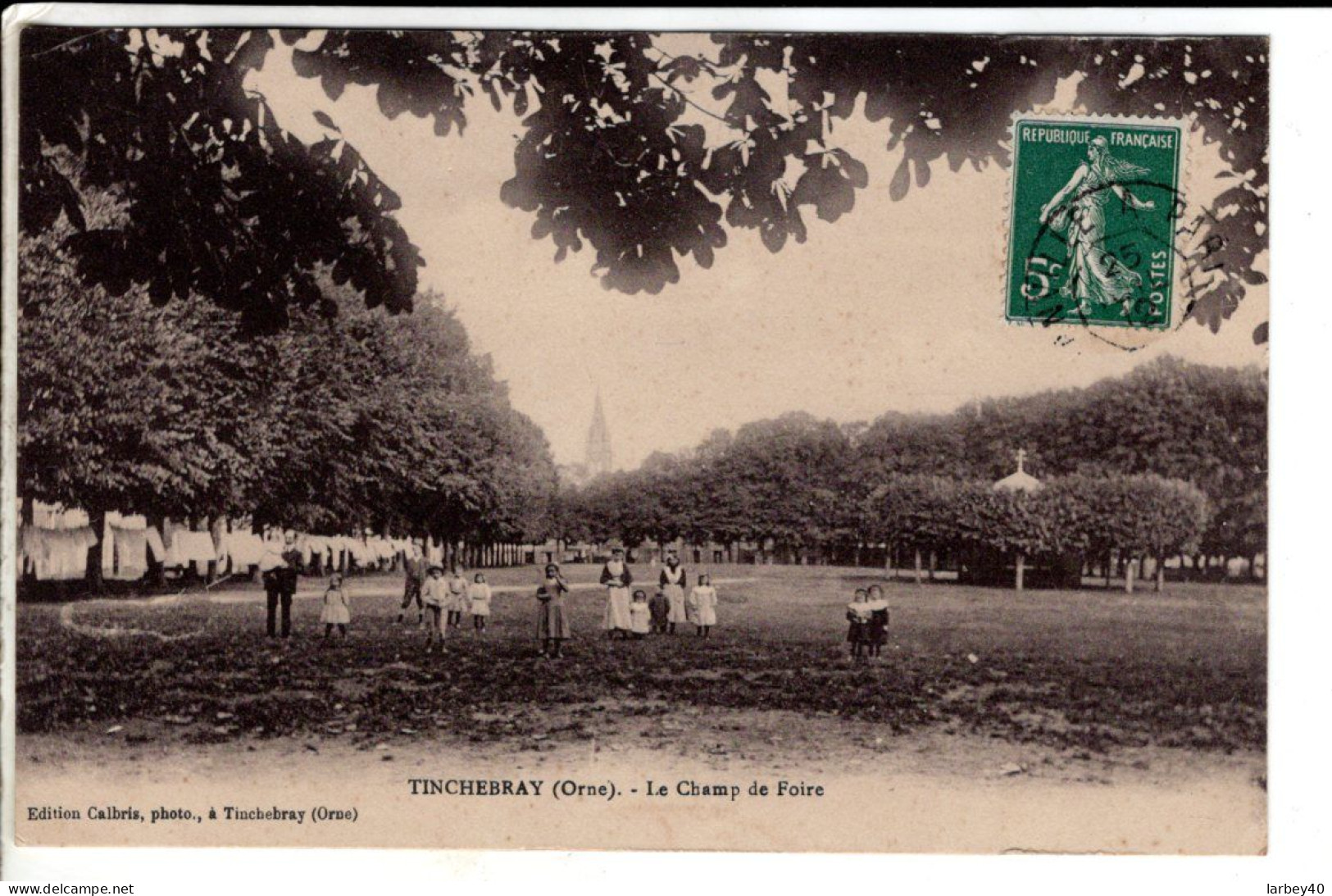 61 - Tinchebray Le Champ De Foire - Cartes Postales Ancienne - Autres & Non Classés