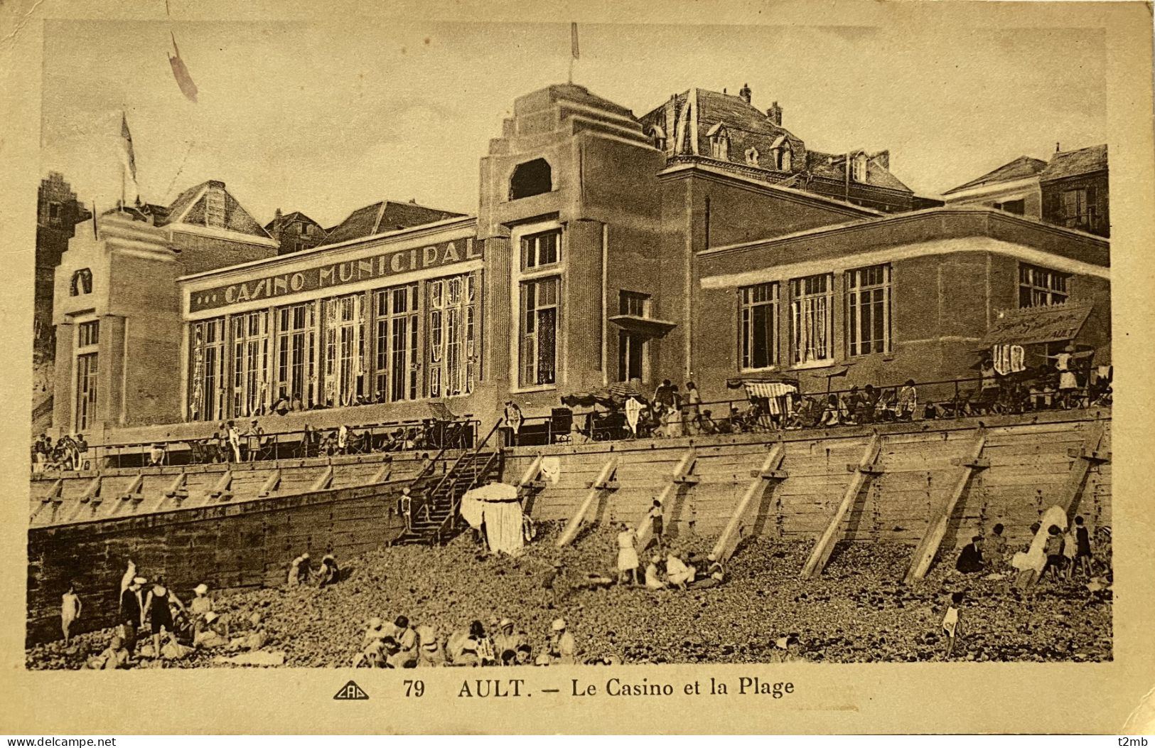 CPA (Somme) - AULT, Le Casino Et La Plage (n° 79) - Ault