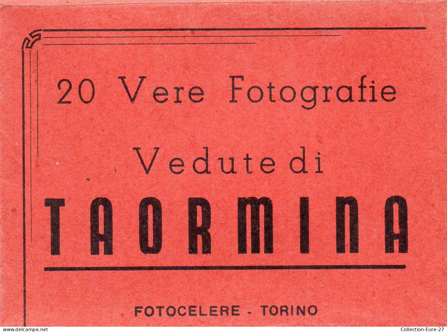 (15/05/24) ITALIE-CPSM TAORMINA - POCHETTE DE 20 PHOTOS - Other & Unclassified