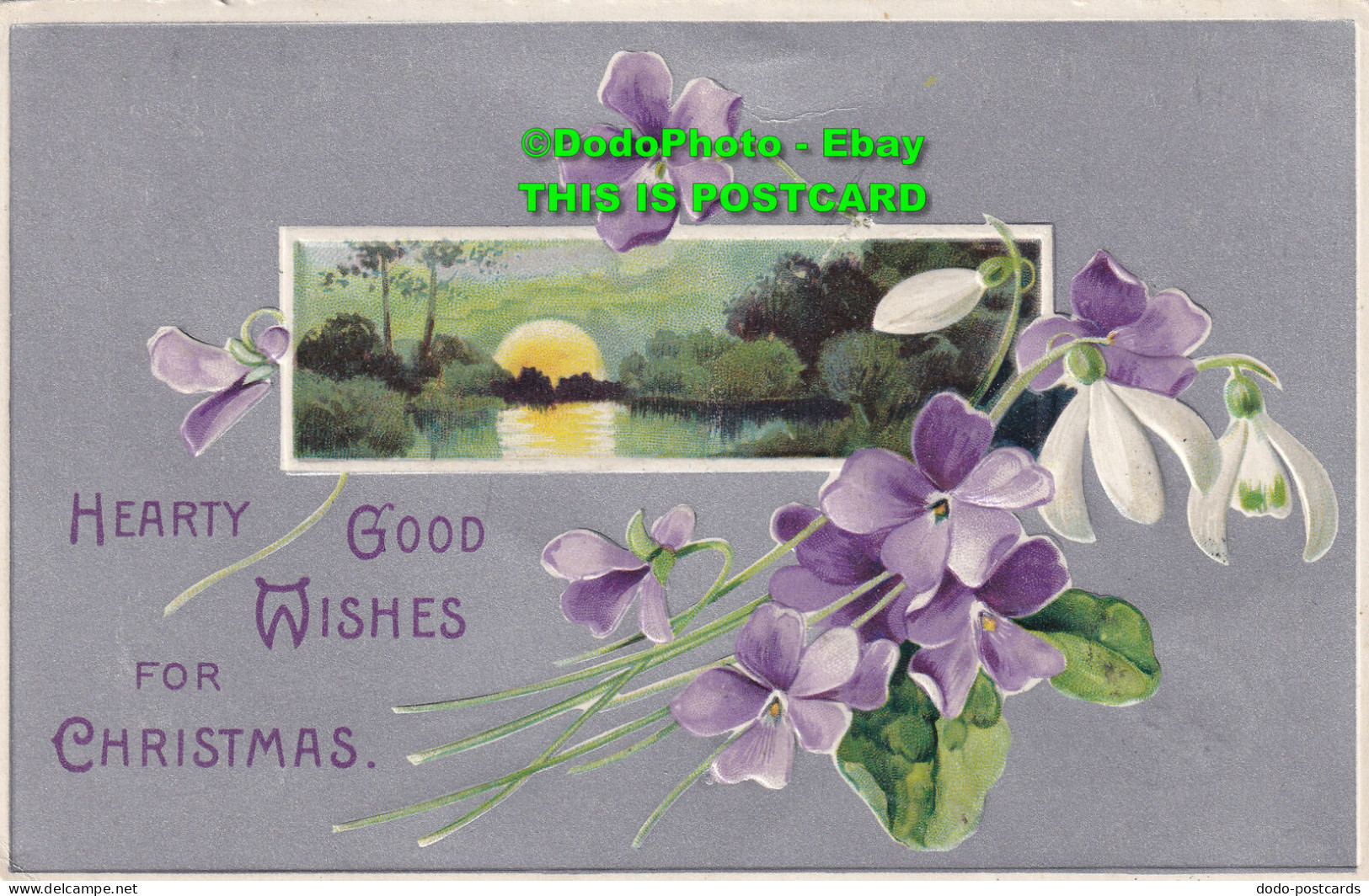 R420177 Hearty Good Wishes Fro Christmas. Davidson Bros. Serie 3724 - World