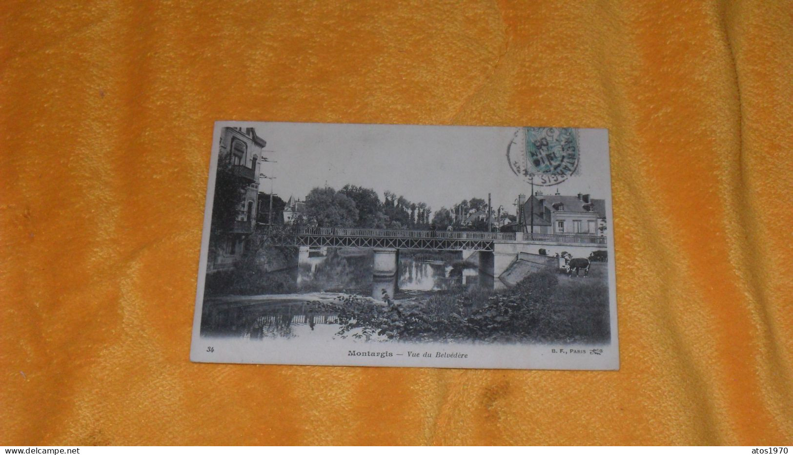 CARTE POSTALE ANCIENNE CIRCULEE DE 1905../ MONTARGIS.- VUE DU BELVEDERE....CACHETS + TIMBRE - Montargis