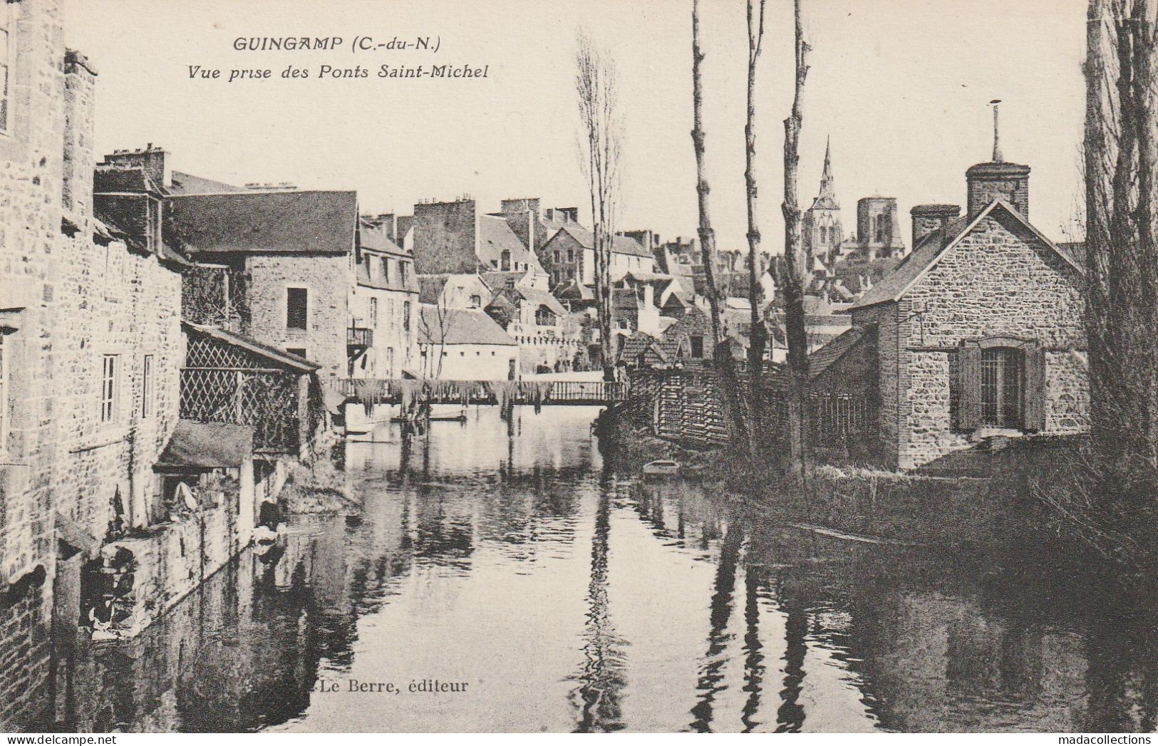 Guingamp (22 - Côtes D'Armor)   Vue Prise Des Ponts Saint Michel - Guingamp