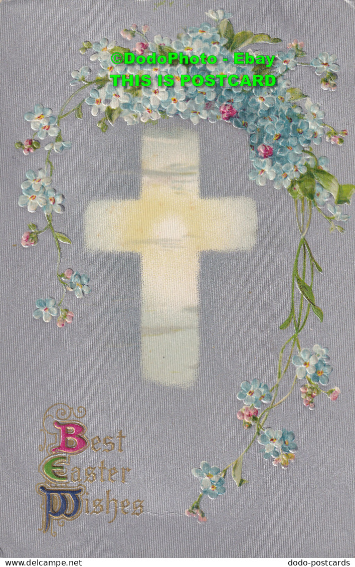 R420191 Best Easter Wishes. Cross And Flowers. Wildt And Kray. Series 1743. 1910 - World