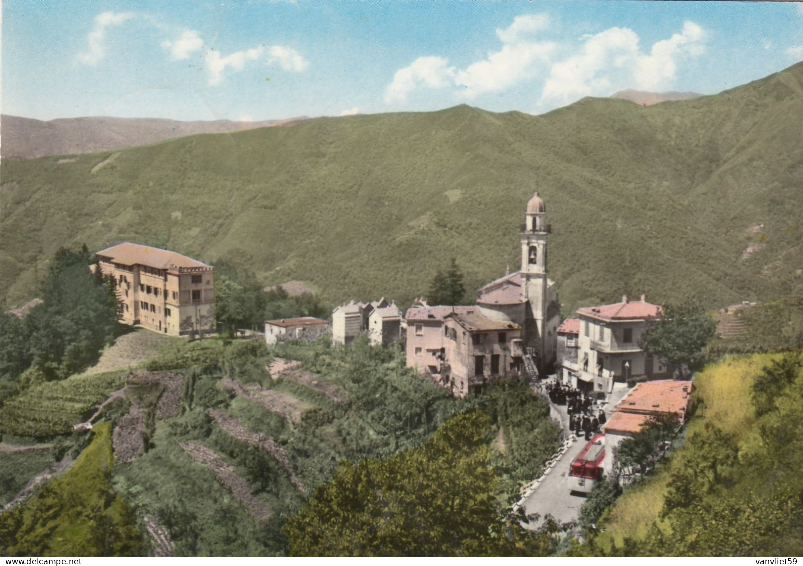 MONTEMOGGIO-GENOVA-RIDENTE LOCALITÀ- CARTOLINA VERA FOTOGRAFIA VIAGG. IL 31-7-1965 - Genova (Genua)