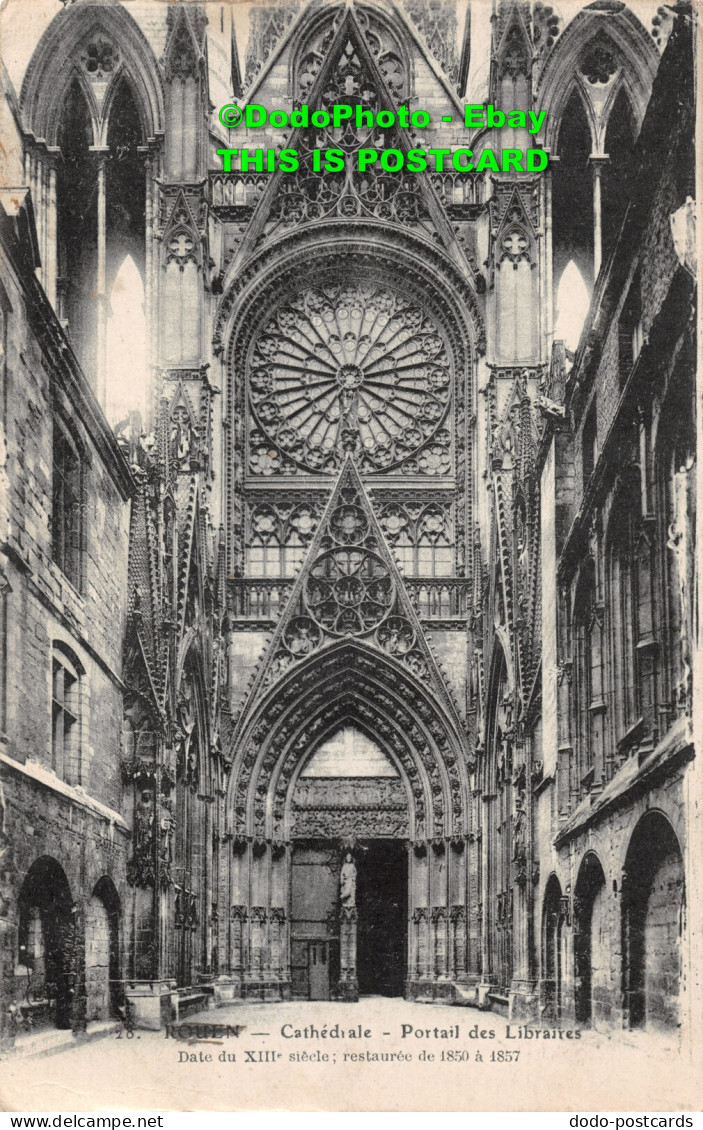 R420658 Rouen. Cathedrale. Portrait Des Libraires. E. Le Deley. 1918 - World