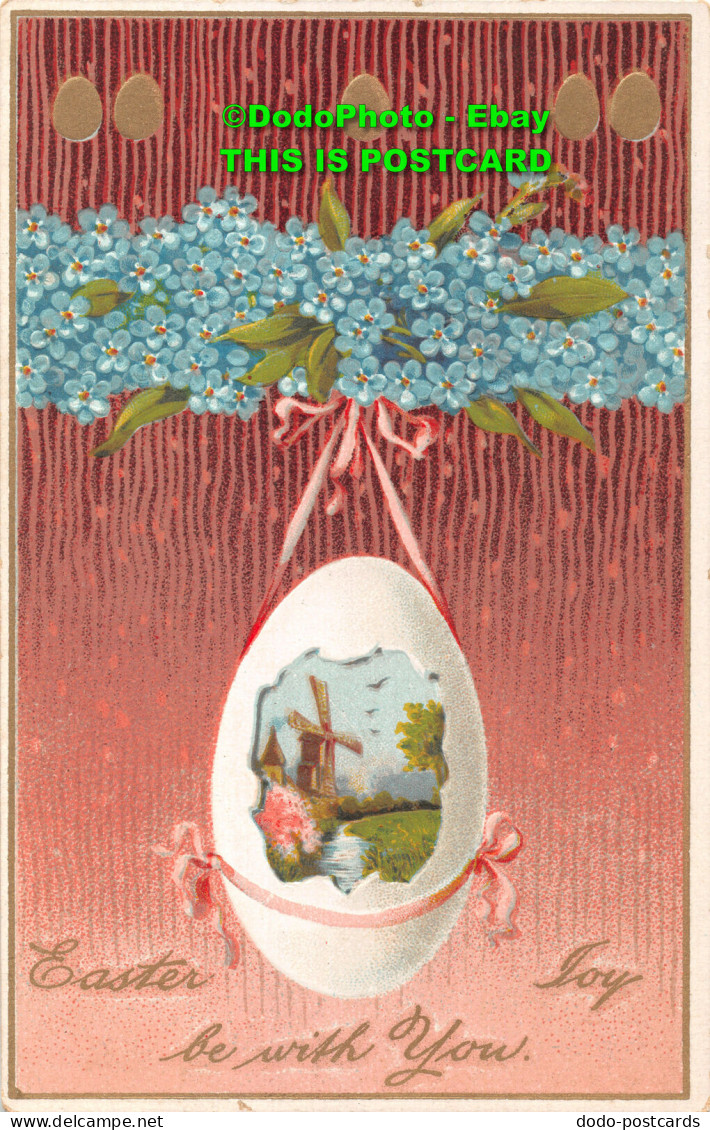 R420664 Easter Joy Be With You. Egg. Postcard - World