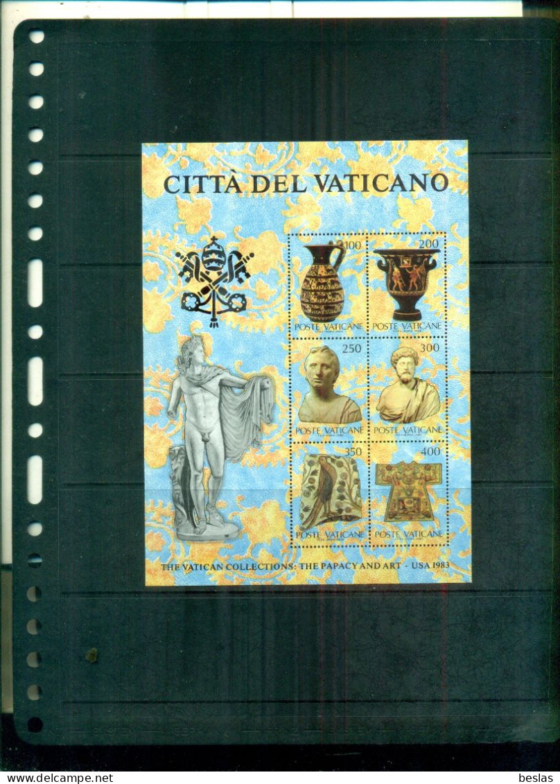 VATICAN COLLECTION D'ART DU VATICAN AUX ETATS UNIS I 1 BF NEUF A PARTIR DE 0.90 EUROS - Blocks & Sheetlets & Panes