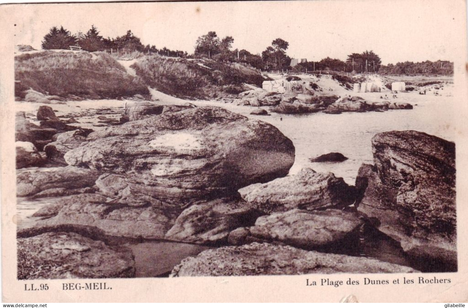 29 - Finistere -  BEG MEIL ( Fouesnant )  - La Plage Des Dunes Et Les Rochers - Beg Meil