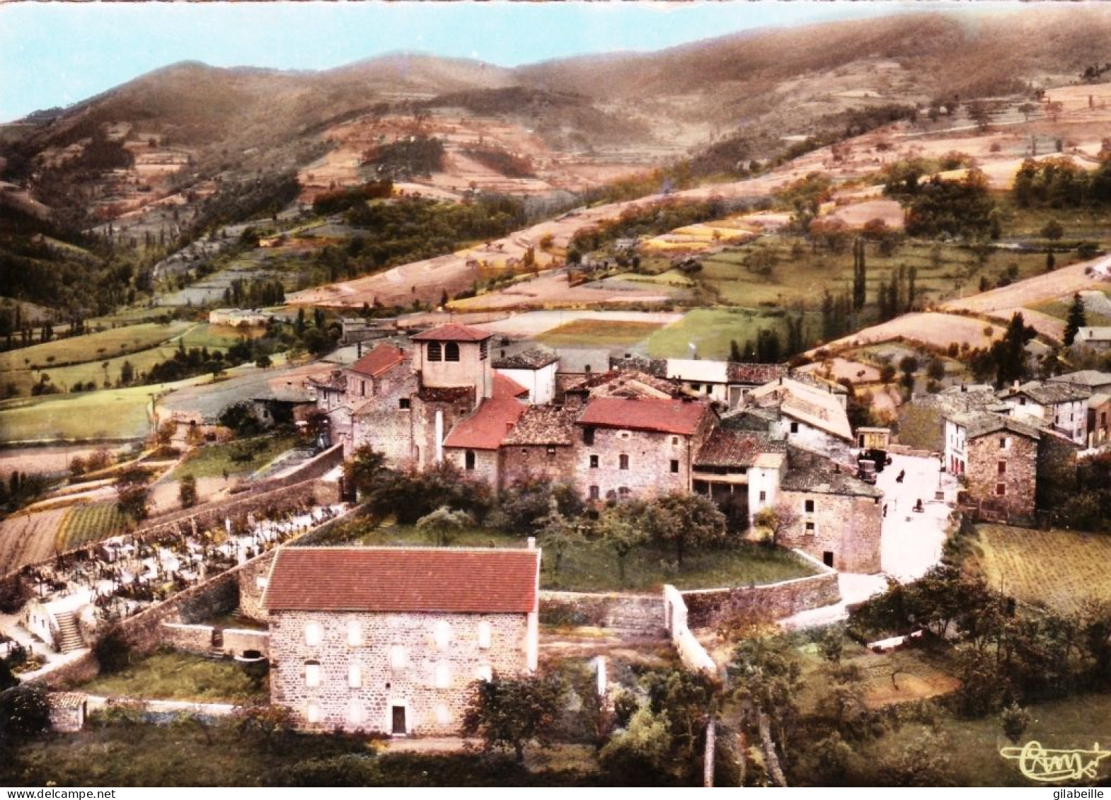 07 - Ardeche - PAILHARES - Vue Generale Aerienne - L Eglise Et Le Cimetiere - Autres & Non Classés