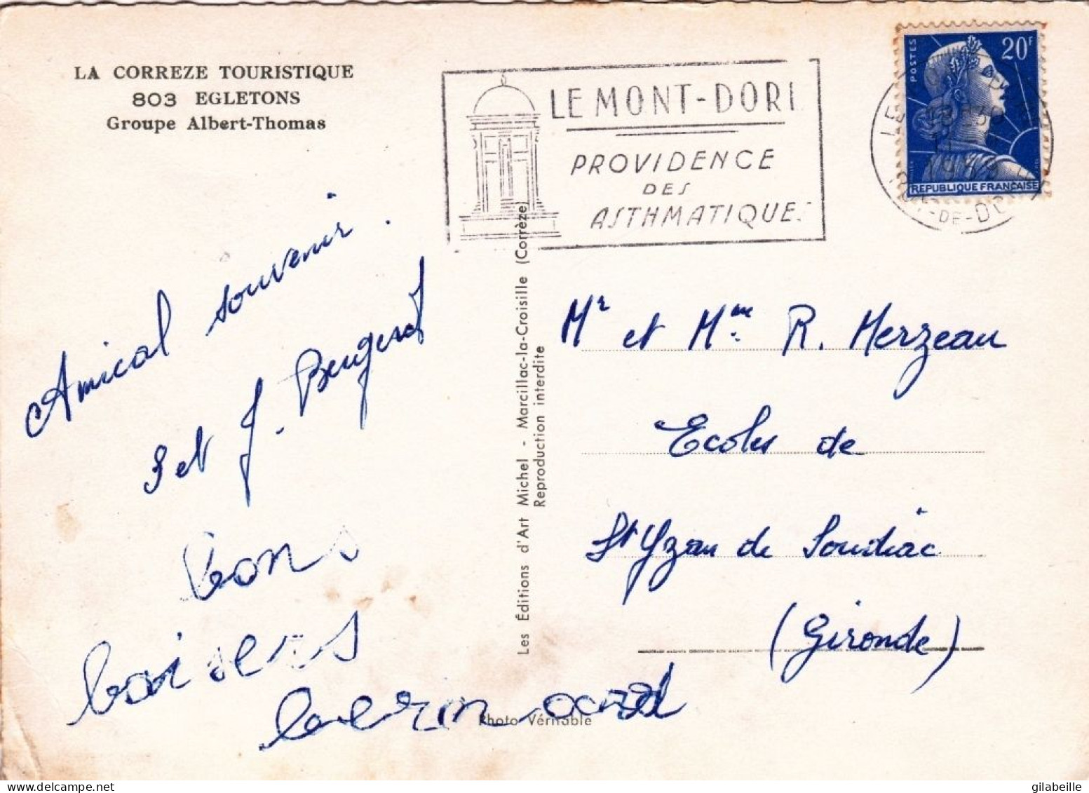 19 - Correze - EGLETONS - Groupe Albert Thomas - Other & Unclassified