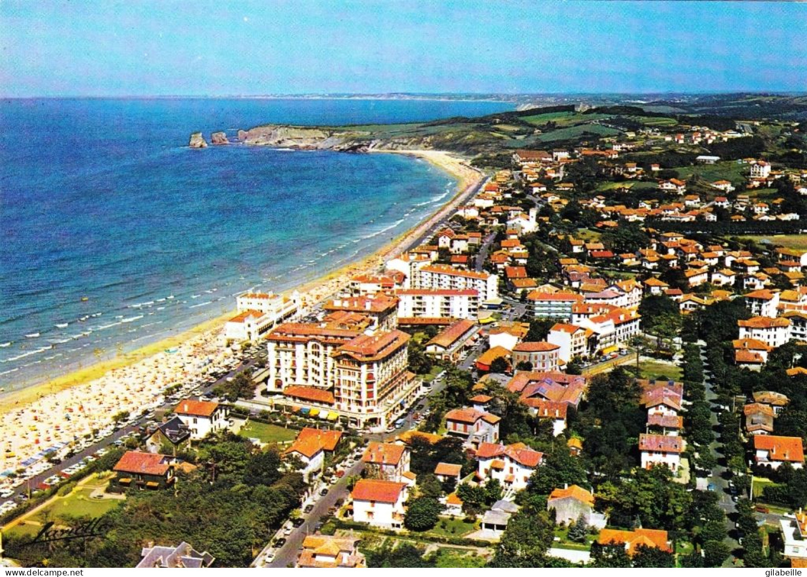 64 - Pyrenées Atlantiques -  HENDAYE - Vue Generale Aerienne - La Plage Et Les 2 Jumeaux - Le Casino - Hendaye