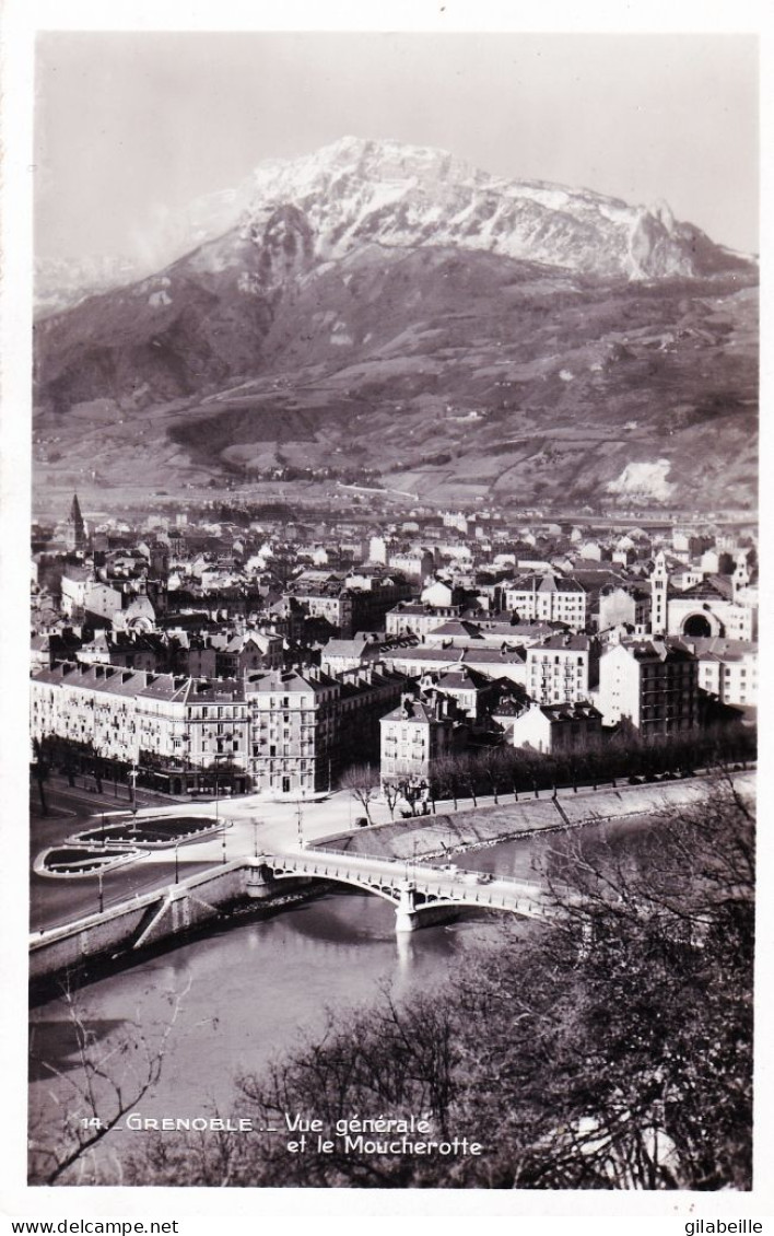 38 - Isere -  GRENOBLE -  Vue Generale Et Le Moucherotte - Carte Glacée - Grenoble