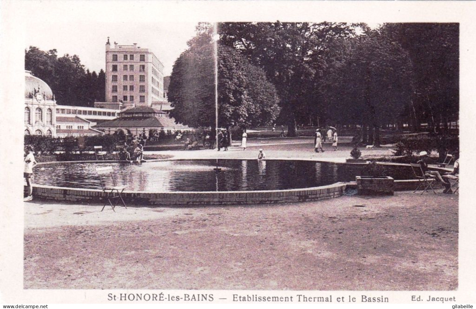 58 - Nievre -  SAINT HONORE LES BAINS - Etablissement Thermal Et Le Bassin - Saint-Honoré-les-Bains