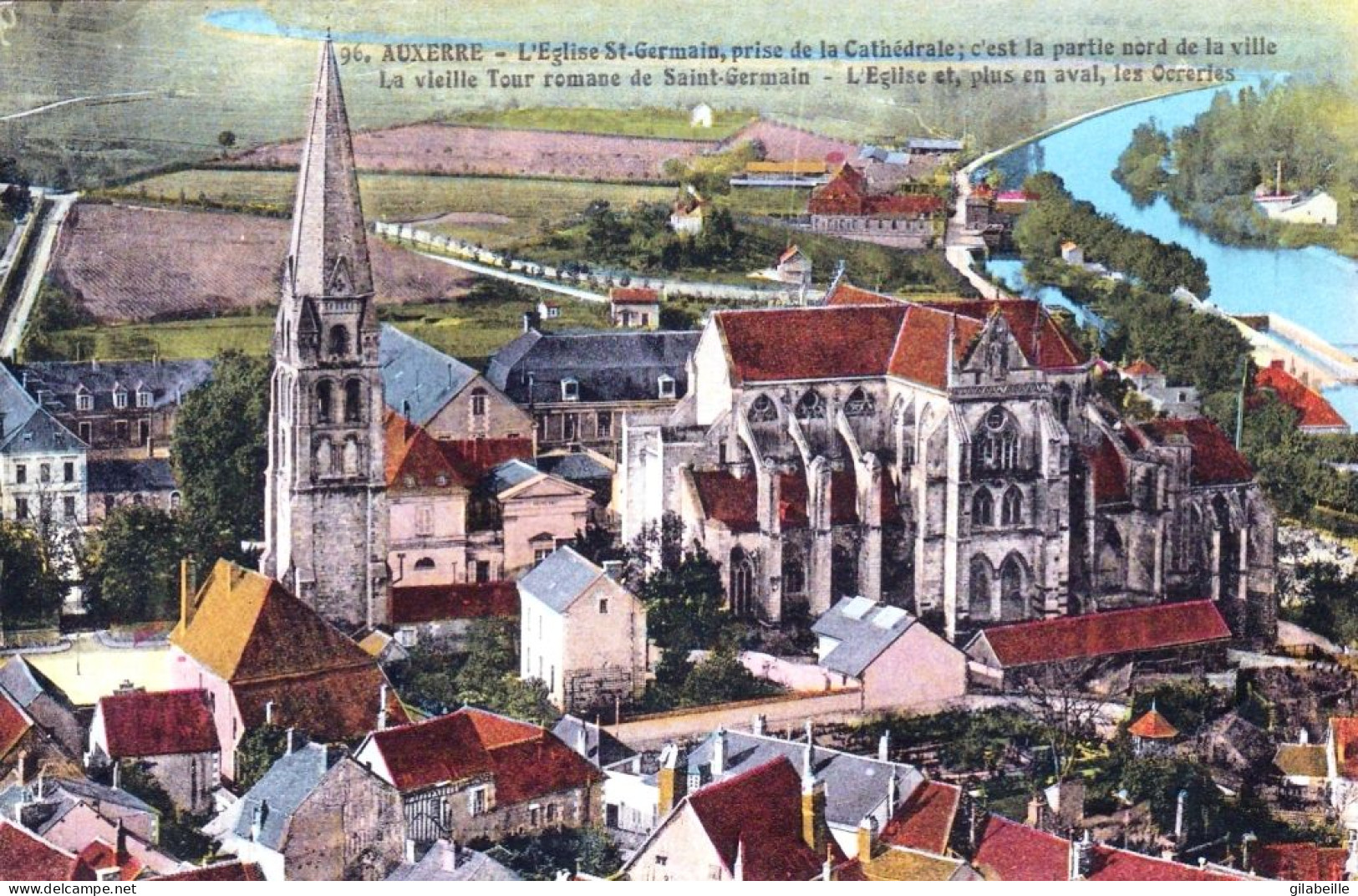 89 - Yonne -  AUXERRE -  L église Saint Germain Prise De La Cathedrale - Auxerre