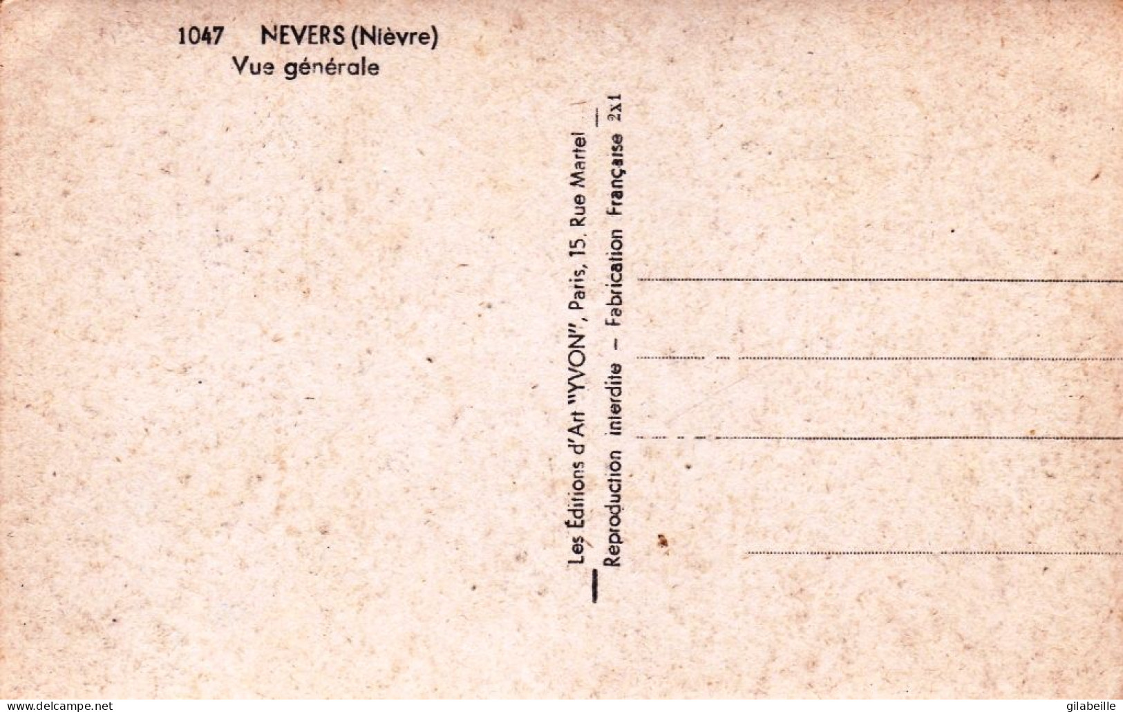 58 - Nievre -  NEVERS -  Vue Generale - Nevers