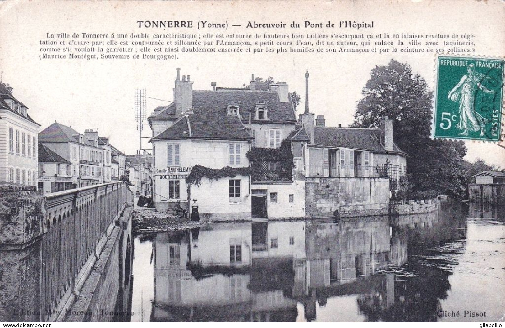 89 - Yonne -  TONNERRE - Abreuvoir Du Pont De L Hopital - Bourrelerie - Tonnerre