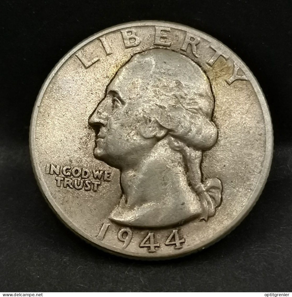 WASHINGTON QUARTER DOLLAR ARGENT 1944 PHILADELPHIE USA / SILVER / 1/4 $ - 1932-1998: Washington